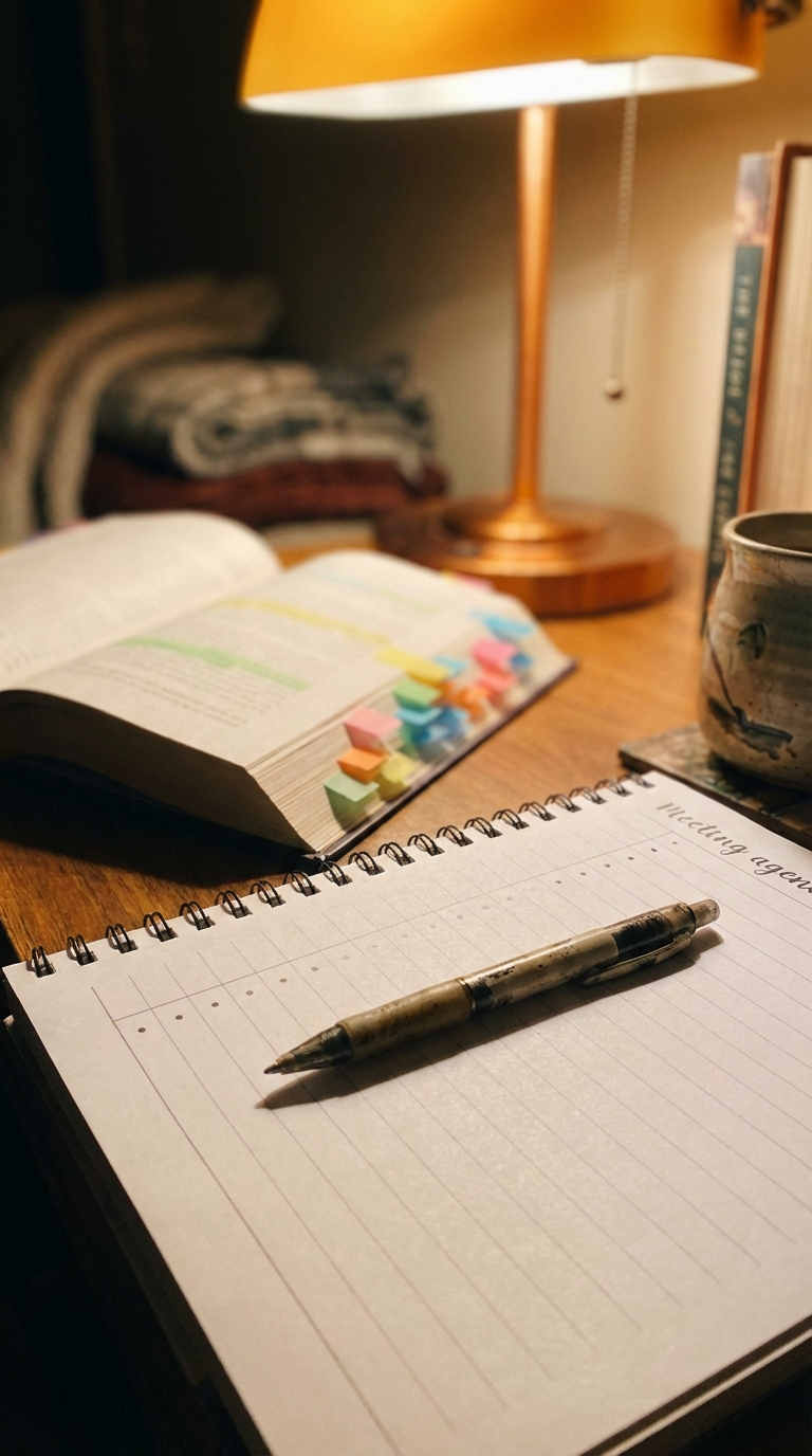 Simple book club agenda view vibe in Notion