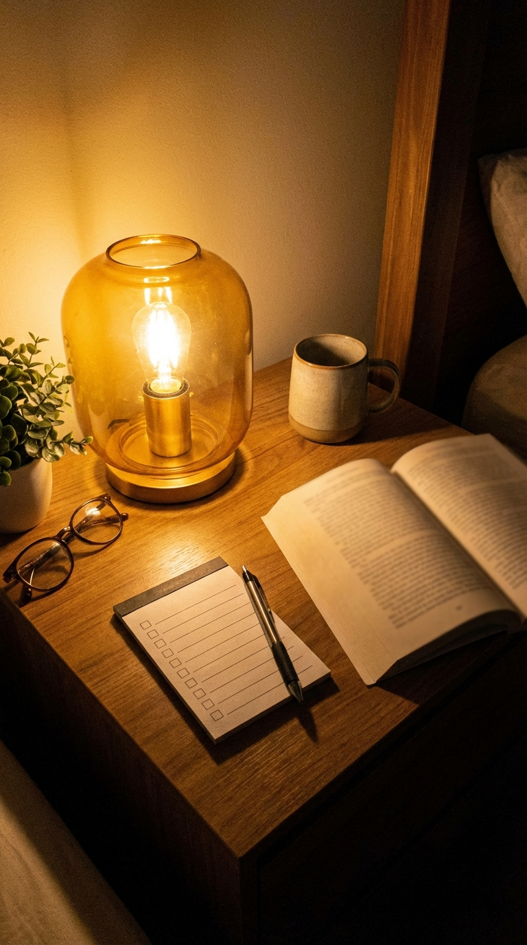 Simple nightly reading reset checklist in Notion