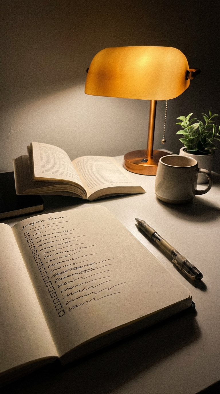 Reading challenge categories and monthly prompts in Notion